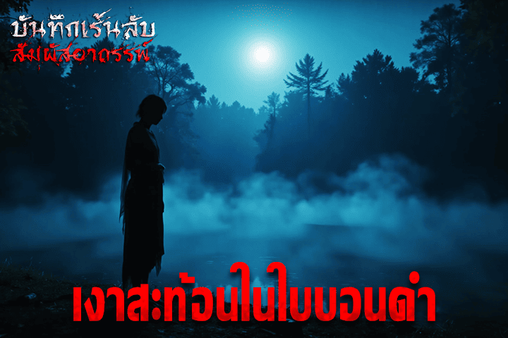 เงาสะท้อนในใบบอนดำ