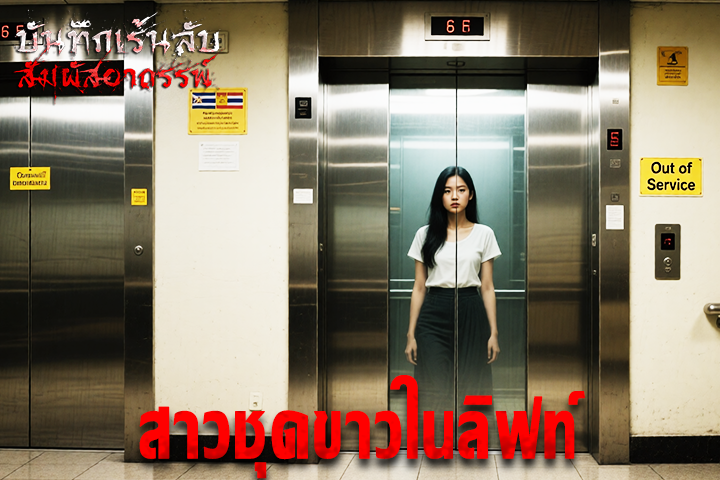 สาวชุดขาวในลิฟท์
